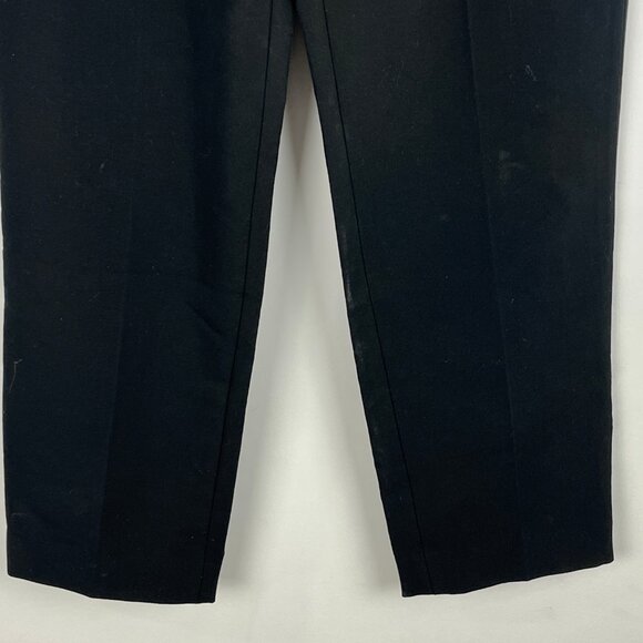 Calvin Klein Crepe Dress Pants Size 0 Black Elastic Waist Inseam 26in Rise 9.5in - Picture 4 of 9